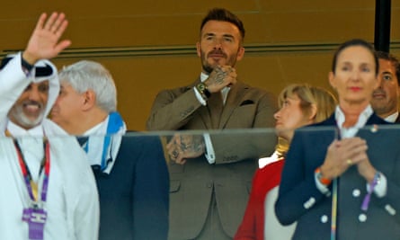 David Beckham observa desde la grada