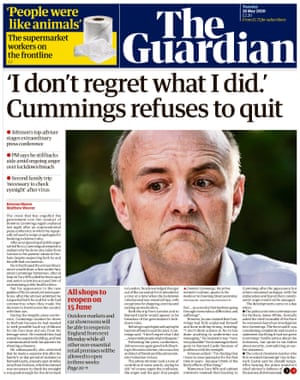 Guardian, portada, martes 26 de mayo de 2020