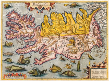 La Islandia de Abraham Ortelius, hacia 1590.