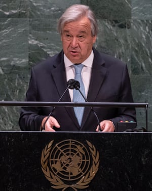 Secretario General de Naciones Unidas, Antonio Guterres.