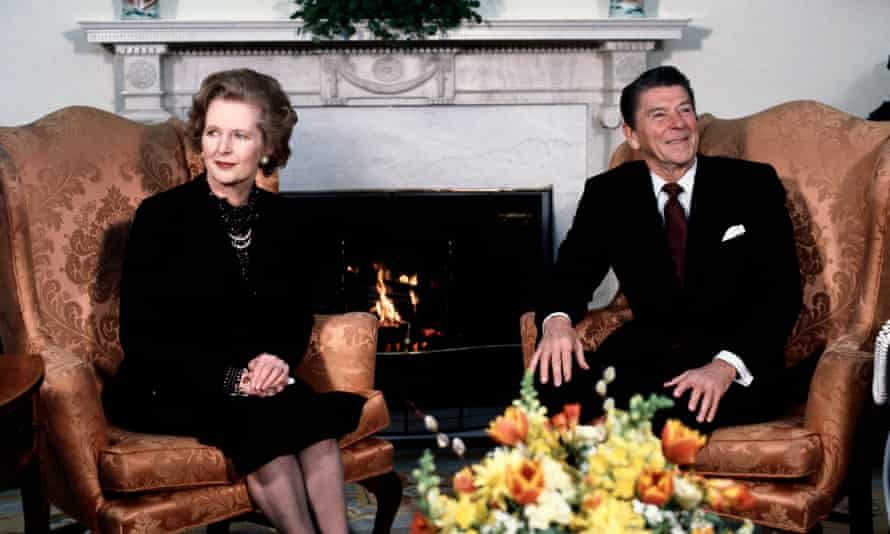 Margaret Thatcher y Ronald Reagan en 1981.