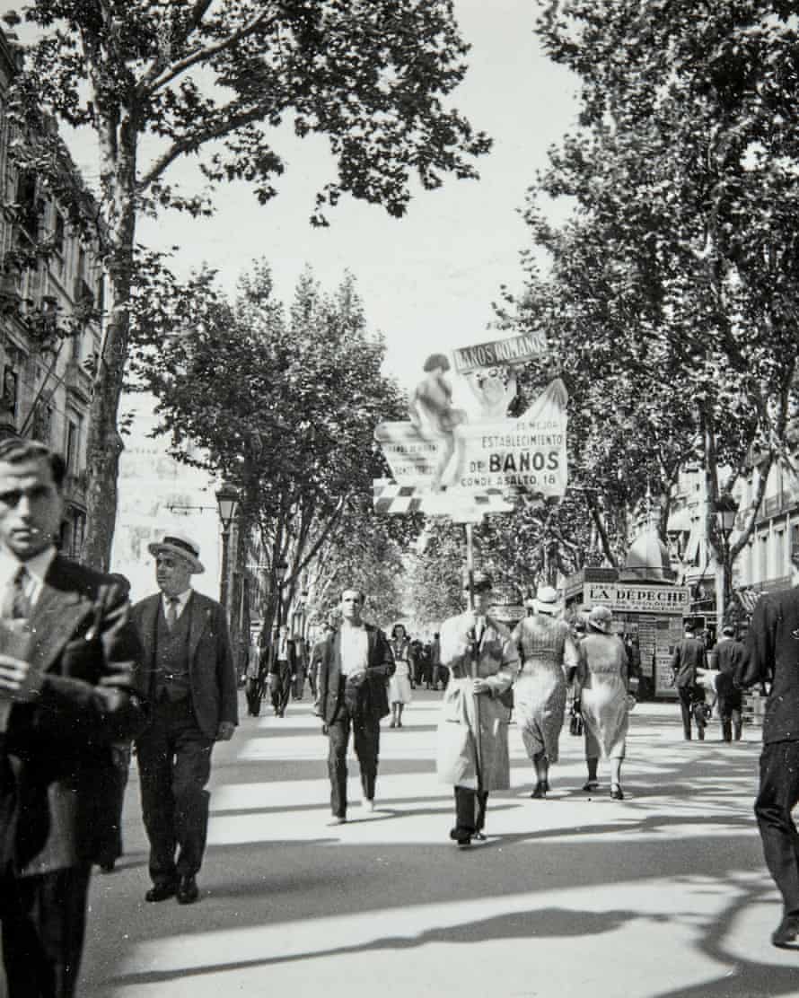 Las Ramblas Barcelona en 1933.