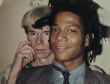 Autorretrato de Andy Warhol con Jean-Michel Basquiat, 1982.
