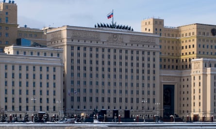 El edificio del Ministerio de Defensa ruso en Moscú