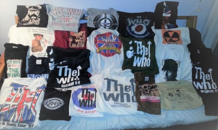 Colección de camisetas The Who de Tom Lawton.